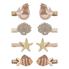 Mimi & Lula - Set of 8 Mini Mermaid Clasps | Gold
