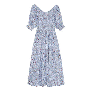 the new society - Cloe Cotton Dress | Blue