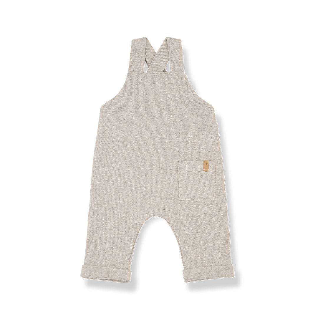 1+ In The Family Riky Overalls - Tortora-Trousers-Tortora-12m | Natural Baby Shower