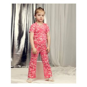 Mini Rodini - Stars Organic Cotton T-Shirt | Pink