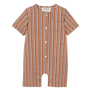 Apaches - Çizgili Pimo Pijama | Kahverengi