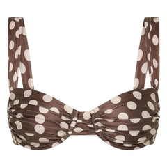 Faithfull the Brand - Polka Dot Top Swimsuit | Chocolate