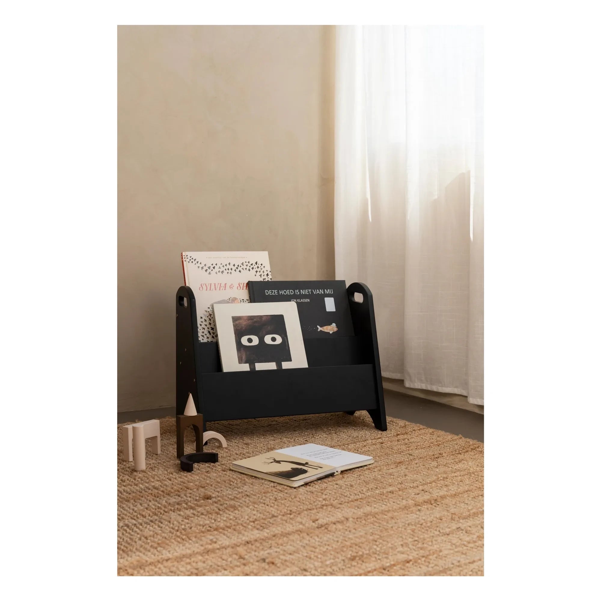 Nofred - Bücherregal aus Holz | Schwarz