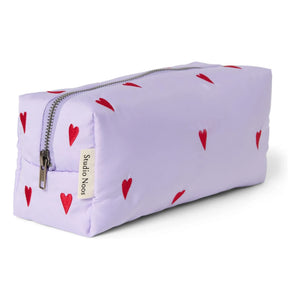 Studio Noos - Puffy Hearts Cosmetic Bag | Lilac