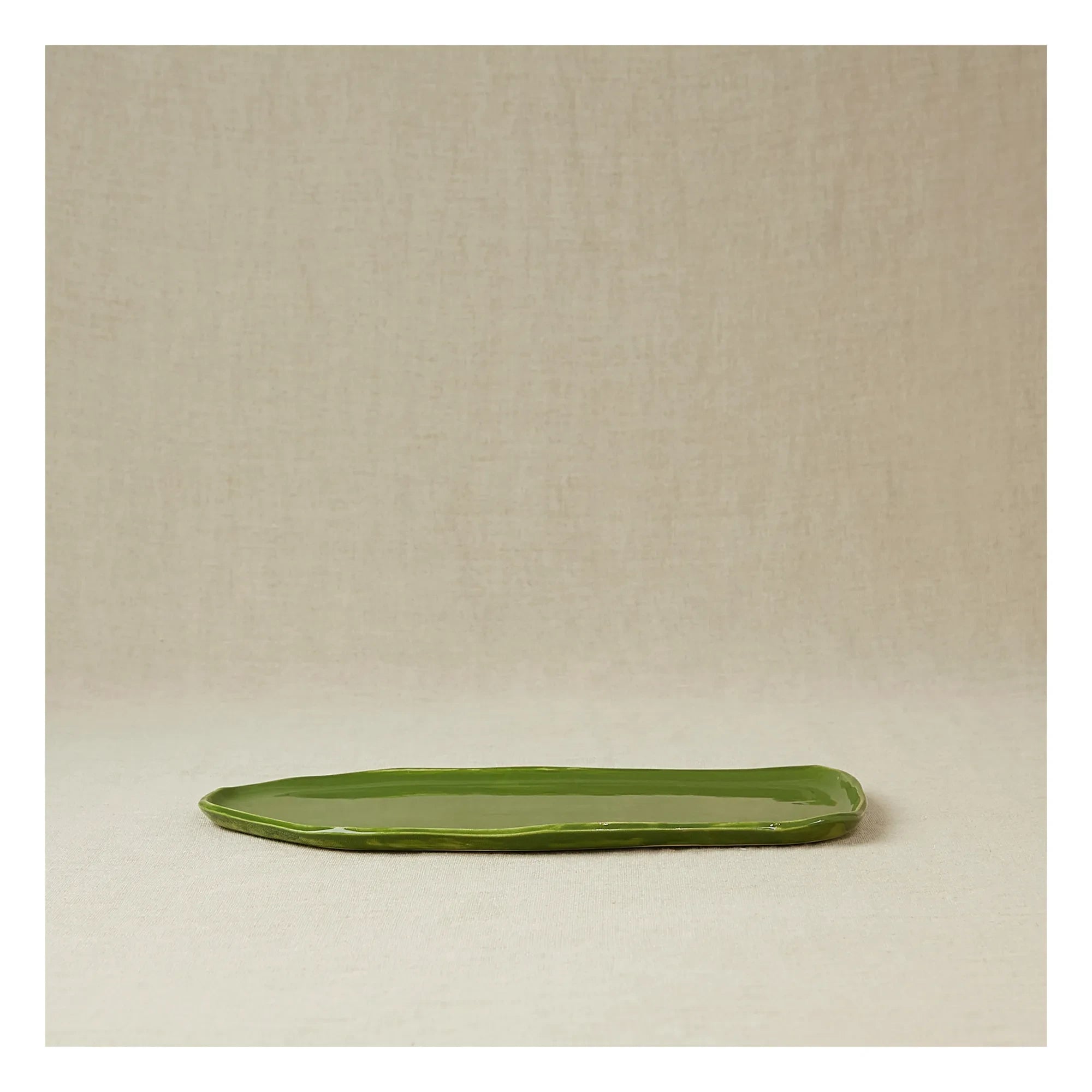 Casa Cecu - Glazed Stoneware Display Bowl | Khaki