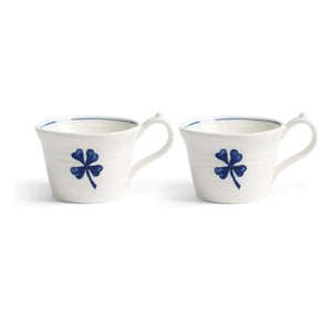 &Klevering - Anouk porselen espresso fincanı - 2'li Set | Mavi