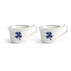 &Klevering - Anouk porselen espresso fincanı - 2'li Set | Mavi
