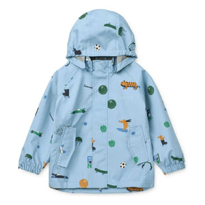Liewood - Pedia Tigre Recycled Fiber Raincoat Set | Blue