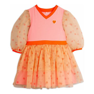 Mini Rodini - Puantiyeli Tül Elbise | Pembe