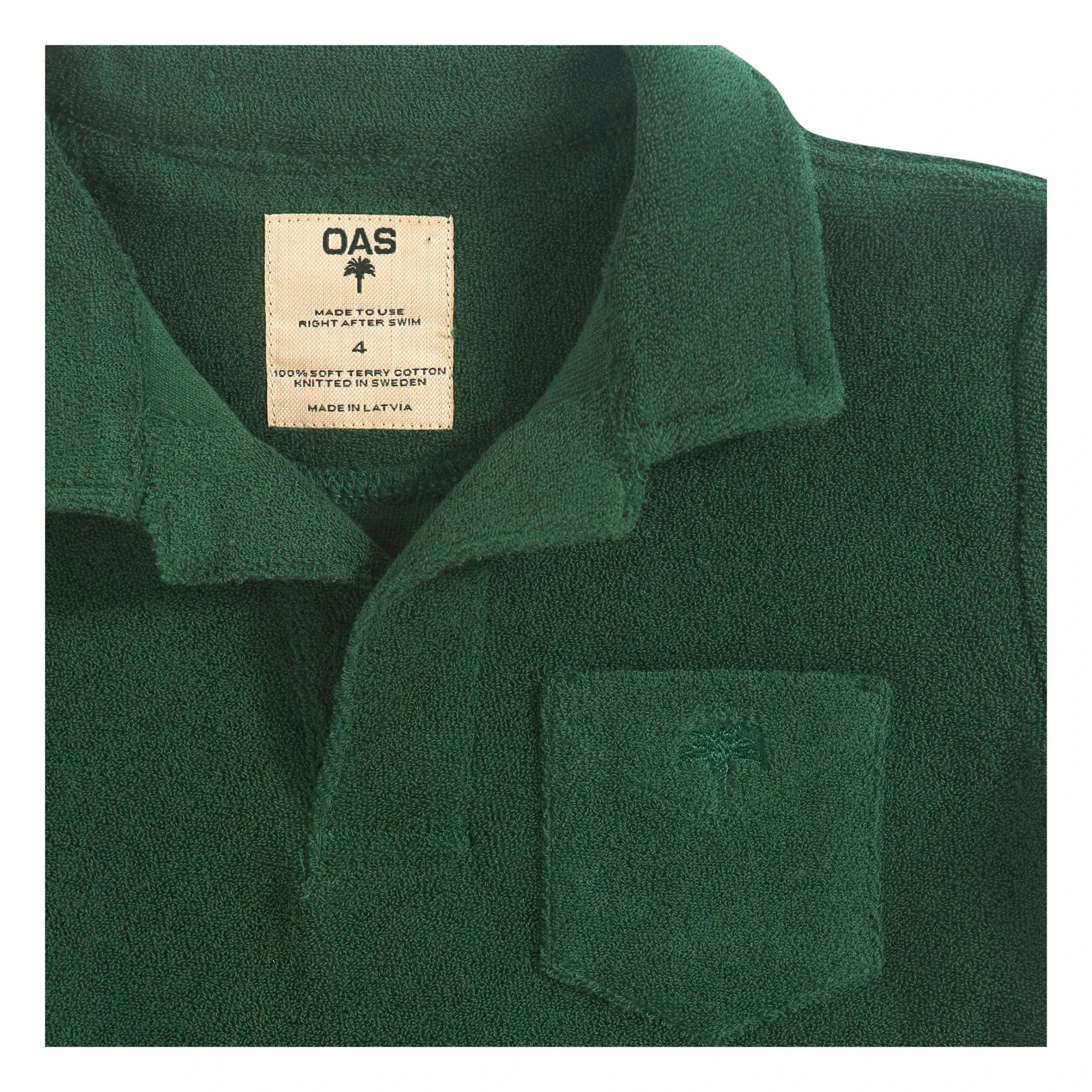OAS - Terry Fabric Polo Shirt | Chrome Green