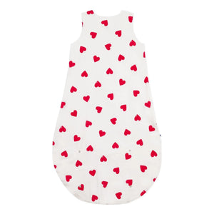 Petit Bateau - Cotton Gown with Hearts | White
