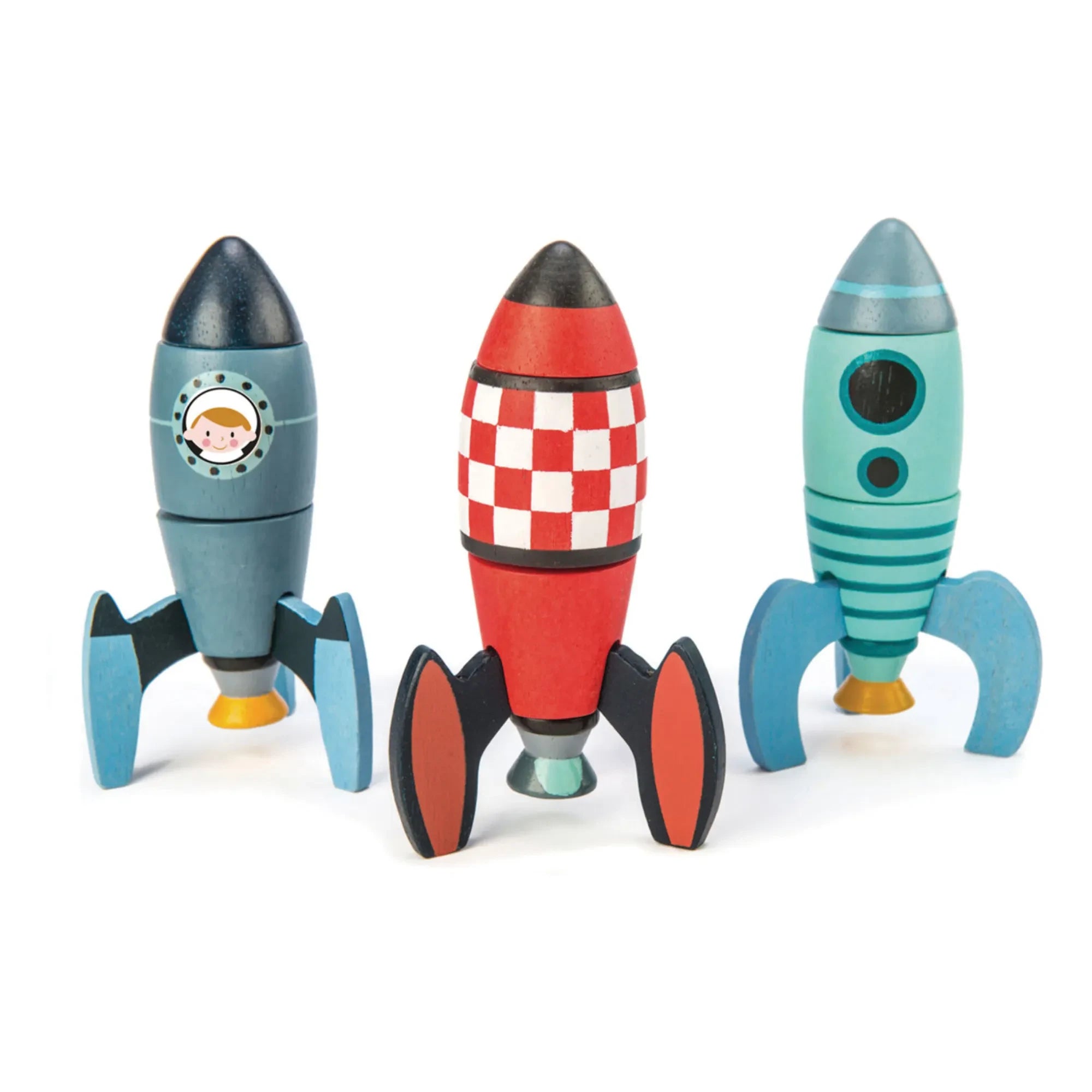 Tender Leaf Toys - Rocket İnşaat Oyunu - 3'lü Set