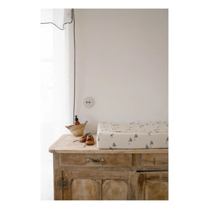 Rose in April - Fanny Goose Changing Mat Cover | Sand