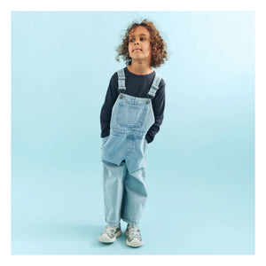 Wheat - Denim Marley Organik Pamuk Salopetler | Açık Mavi