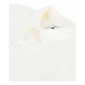 Petit Bateau - Organic Cotton Gingham Shirt | White
