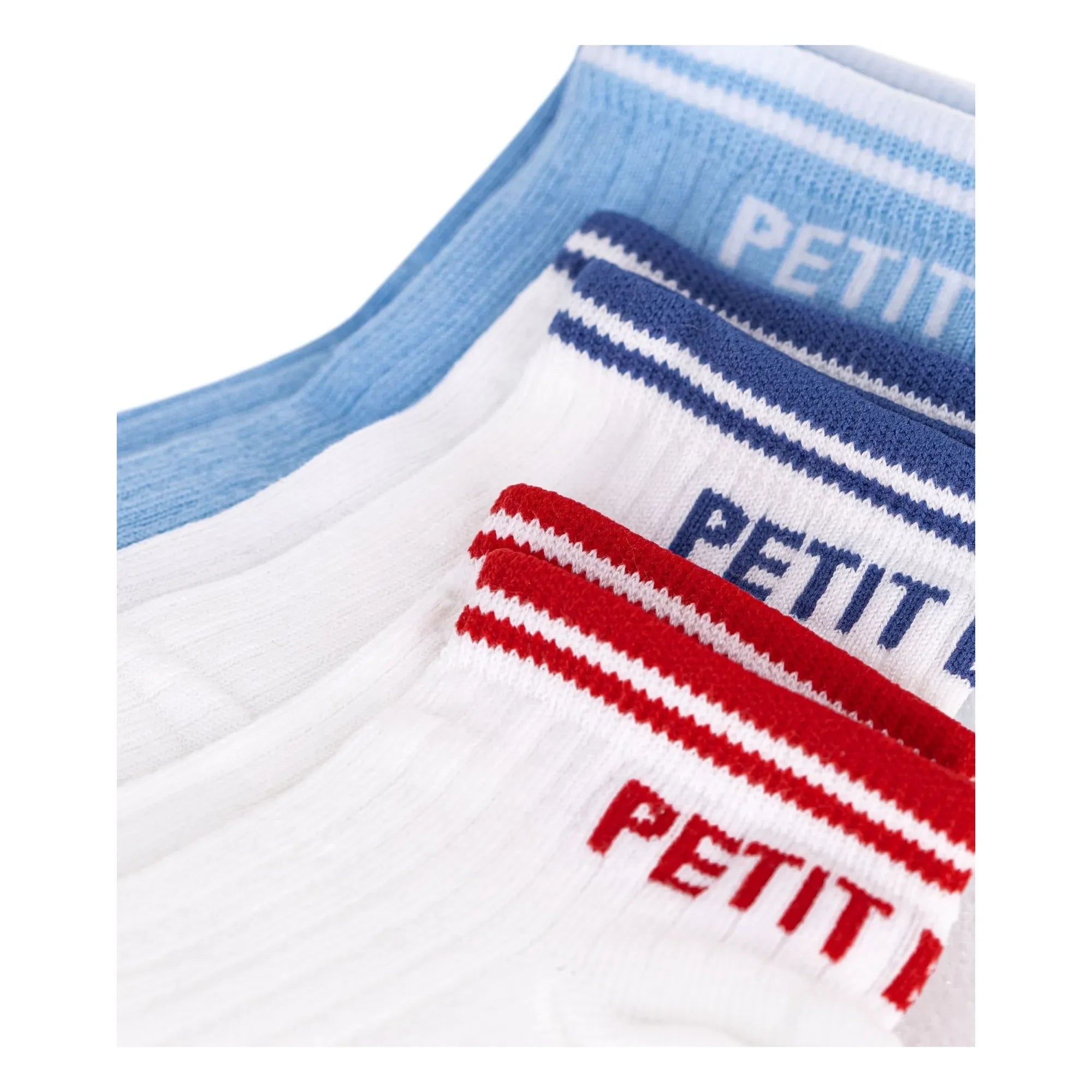 Petit Bateau - 3er-Set Sneaker-Socken | Weiß