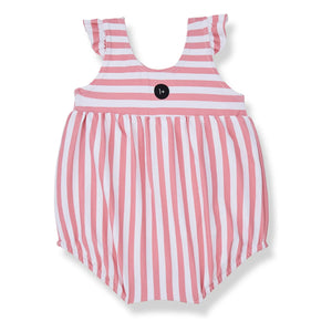 1+ in the family - Lloseta Striped Swimsuit | Powder Pink