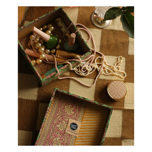 Doing Goods - Emma Wood ve Pamuk Kare Kutular - 2'li Set | Yeşil