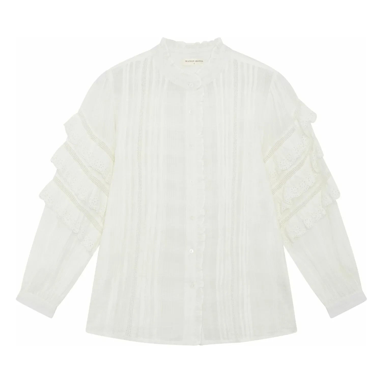 Maison Hotel - Cuba Embroidered Blouse | White