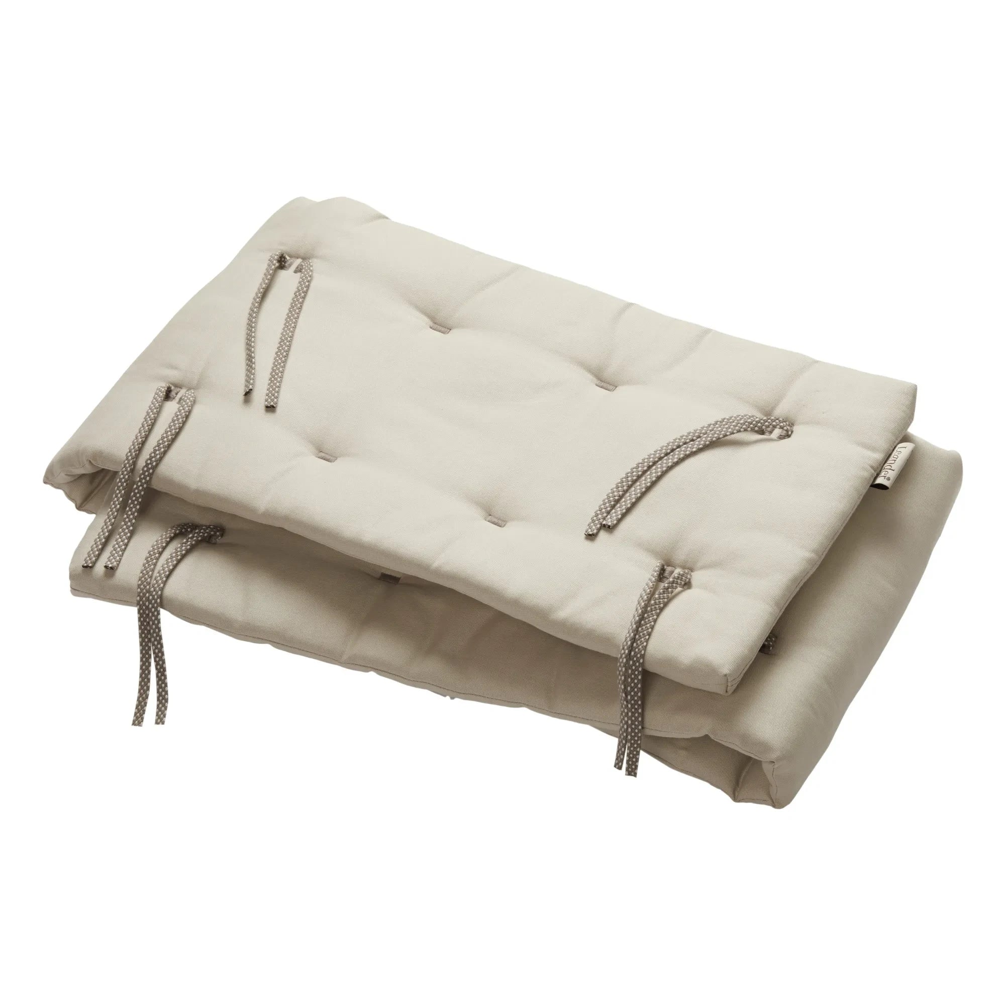 Leander - Linéa and Luna Organic Cotton Baby Crib Side Guard | Beige