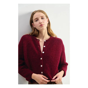 American Vintage - Vitow Alpaka Hırka | Cherry Wood