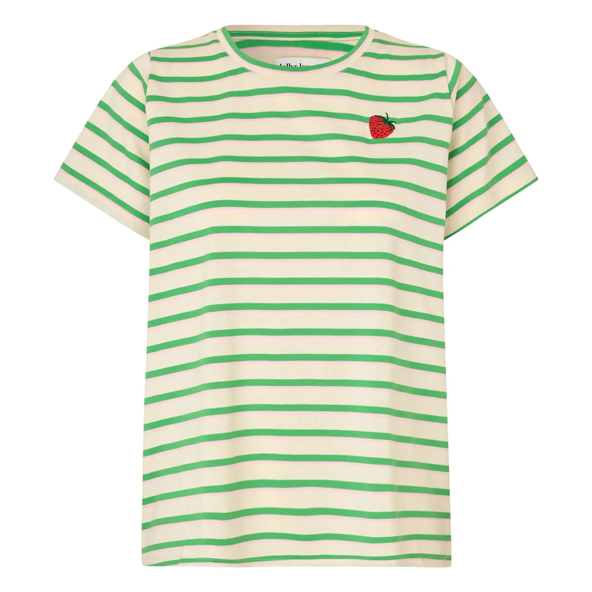 Lollys Laundry - Roma Gestreiftes Baumwoll-T-Shirt | Grün