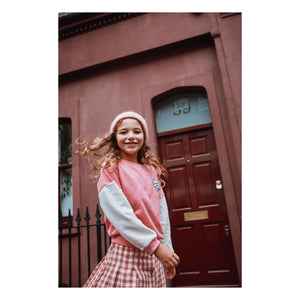 Emile et Ida - Organik pamuklu rozet sweatshirt | Pembe