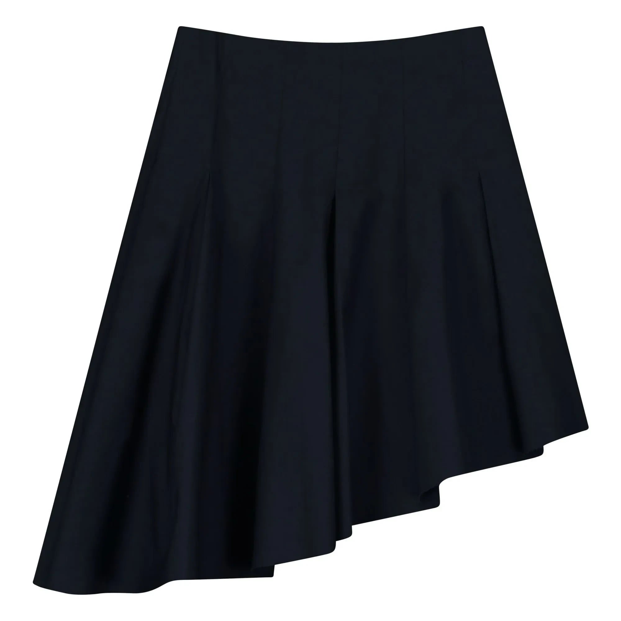 Tangerine - Asymmetric Ruffled Skirt | Navy Blue