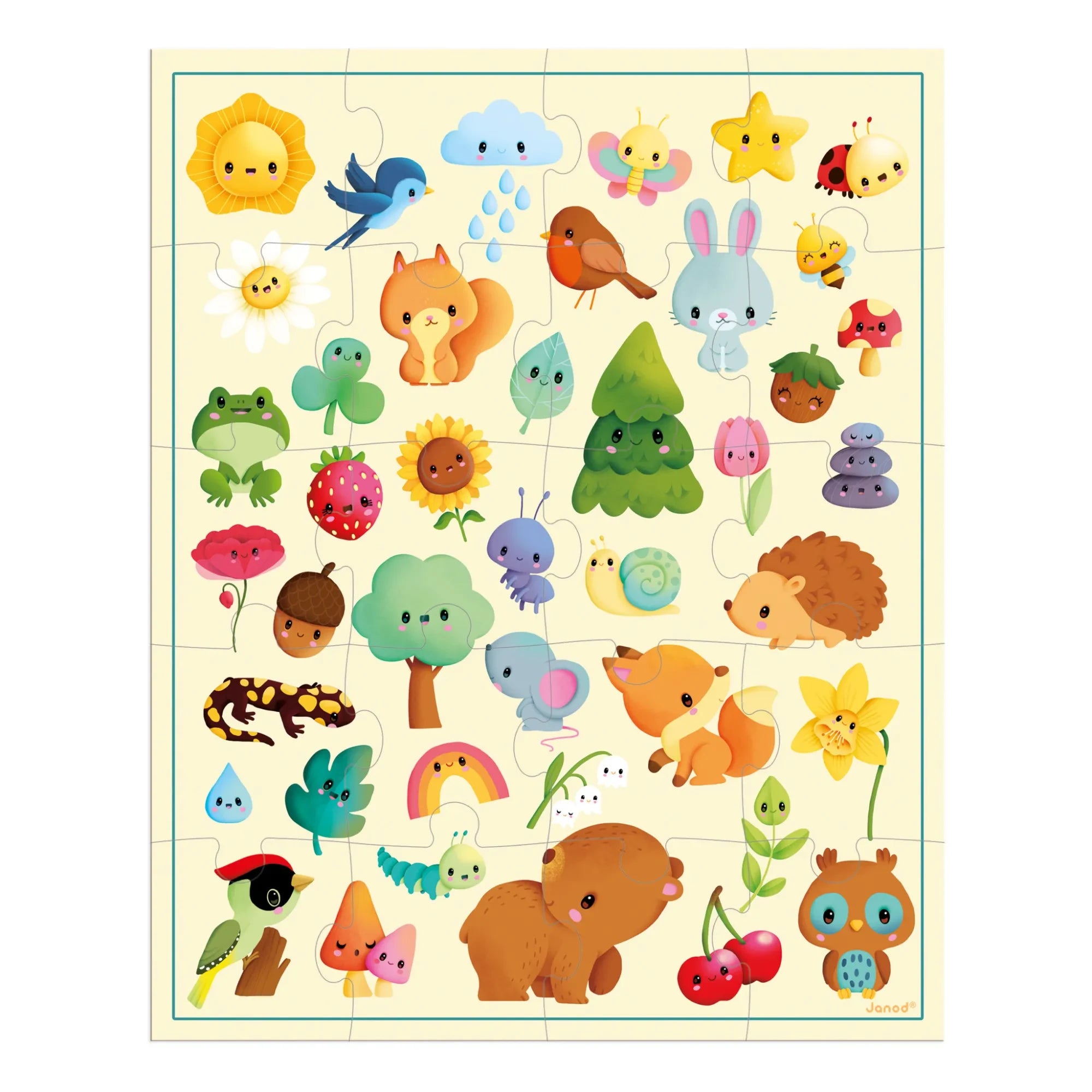 Janod - Nature Scene Puzzle - 20 Pieces
