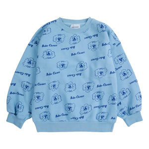 Bobo Choses - Pickles The Dog Organic Cotton Sweatshirt | Royal Blue