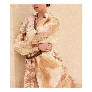 Mes Demoiselles - Smirf Seidenhemd | Beige
