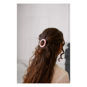 Bachca - Haarklammer "Opaline" rund | Rosa