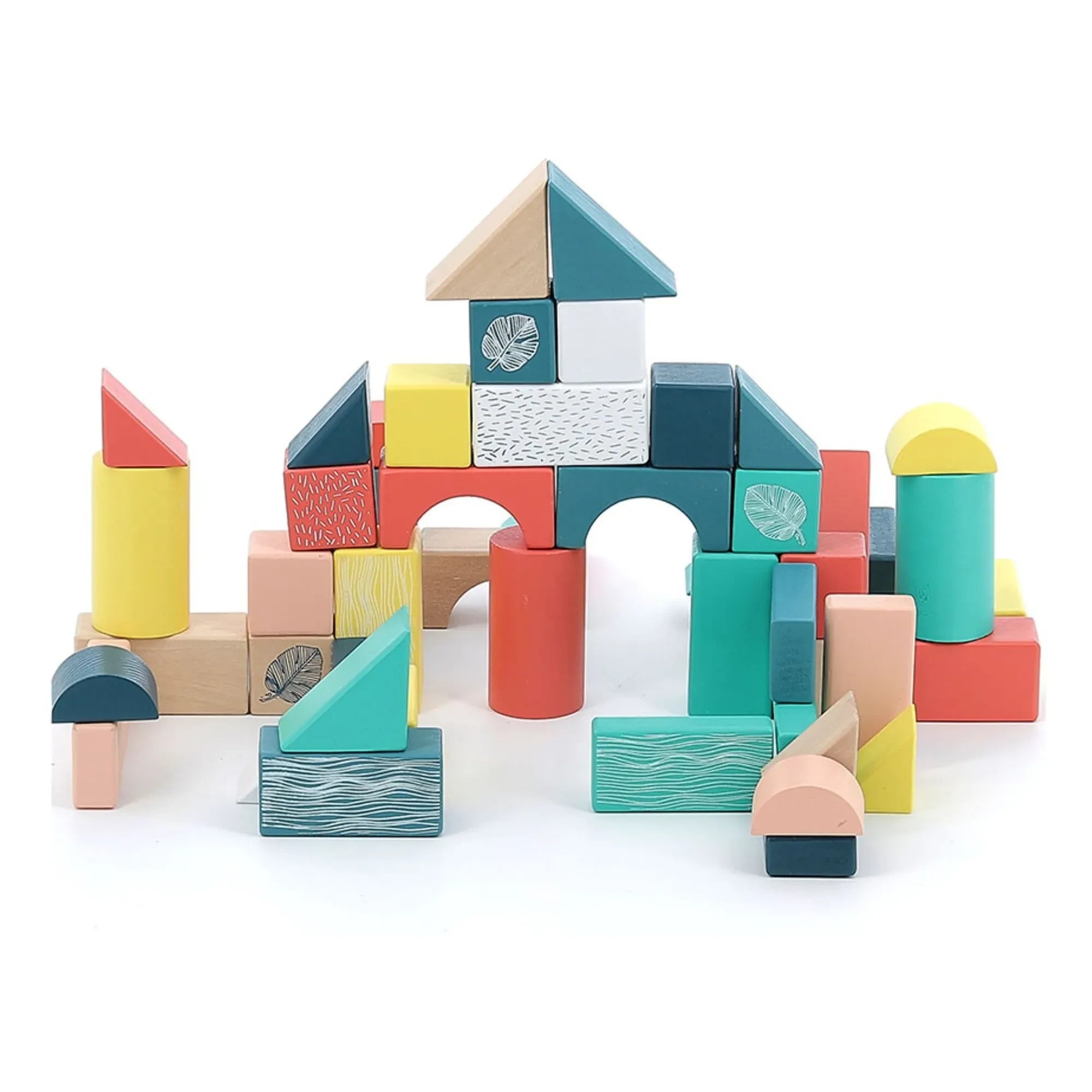 Vilac - Under the Canopy Wooden Building Set - 54 Pieces Box