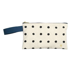 Das Tüpfelchen auf dem i - Mio Bio Clutch Bag aus Bio-Baumwolle mit Griff | Ecru