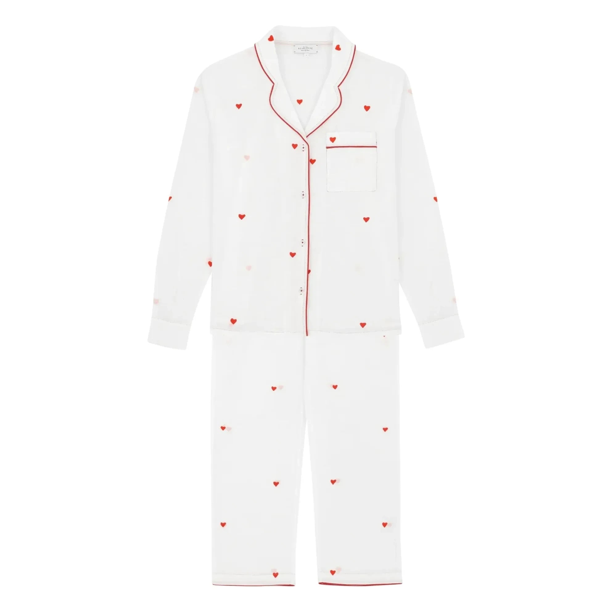 Scarlette Ateliers - Valentinstag Pyjama | Weiß
