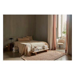 Ferm Living - Off-White Offset Yatak Örtüsü