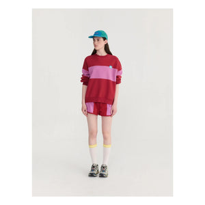 Bobo Choses - Kurze Farbblock-Shorts | Rot