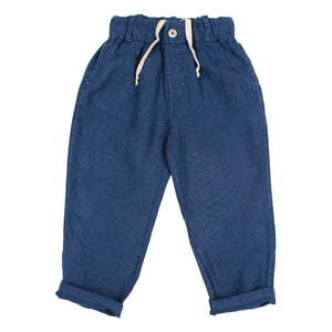 Búho - Leinenhose | Marineblau