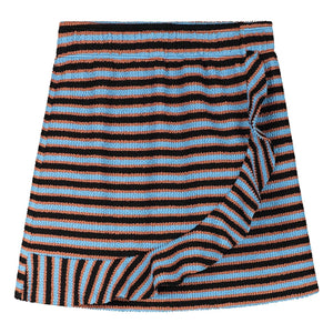Beachlife - Ribbed Striped Swimsuit Skirt | Light Blue