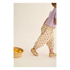 Cozmo - Lina Organic Cotton Flower Pattern Pants | Lavender