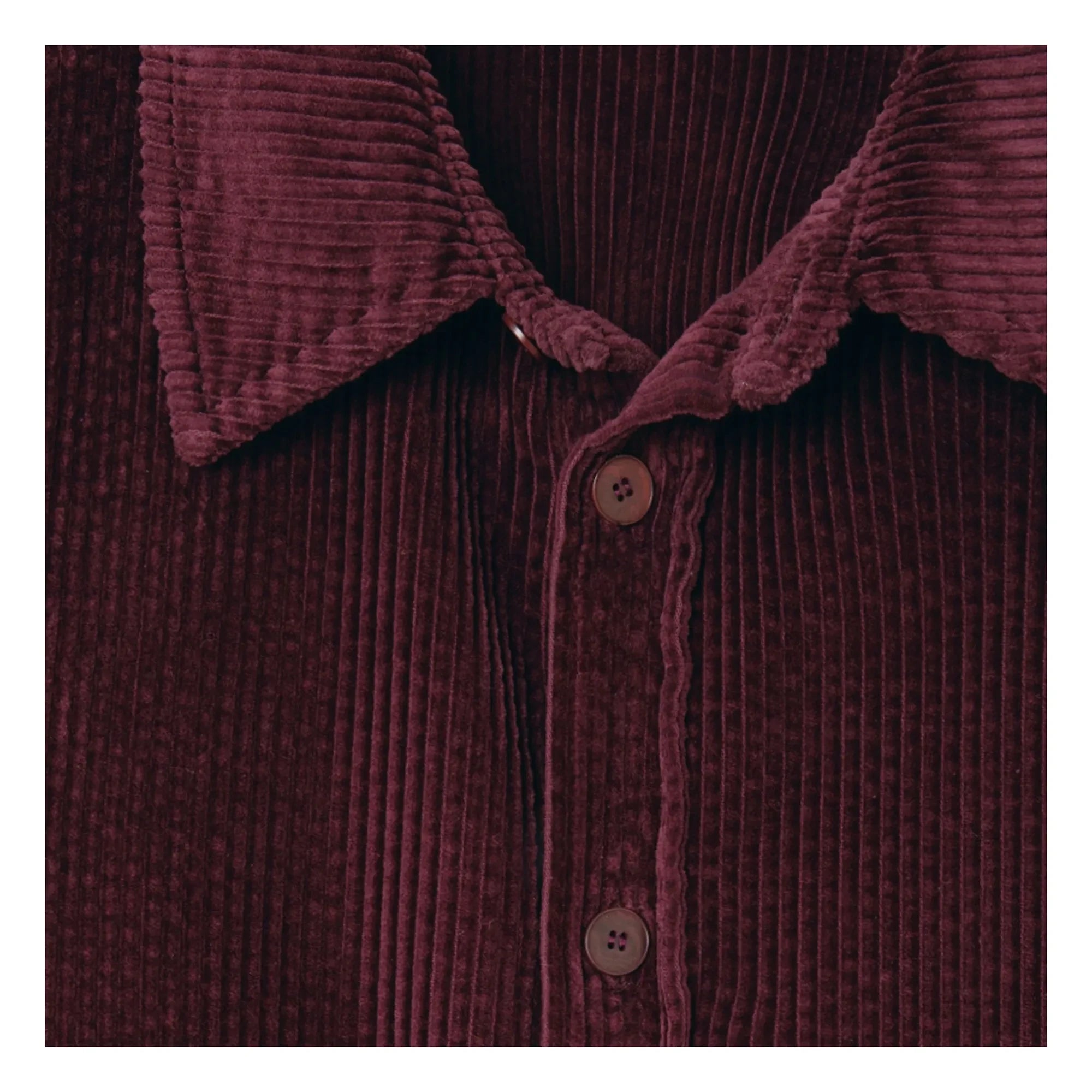 American Vintage - Padow Kadife Gömlek | Bordo