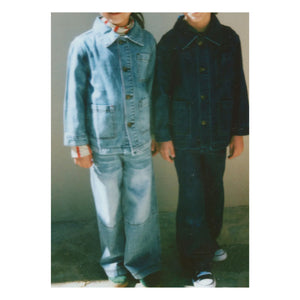 Longlivethequeen - Cepli Denim Ceket | Açık Denim