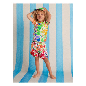 Halcyon Nights - Früchte Recyceltes Faser UV-Schutz Badeshirt | Ecru
