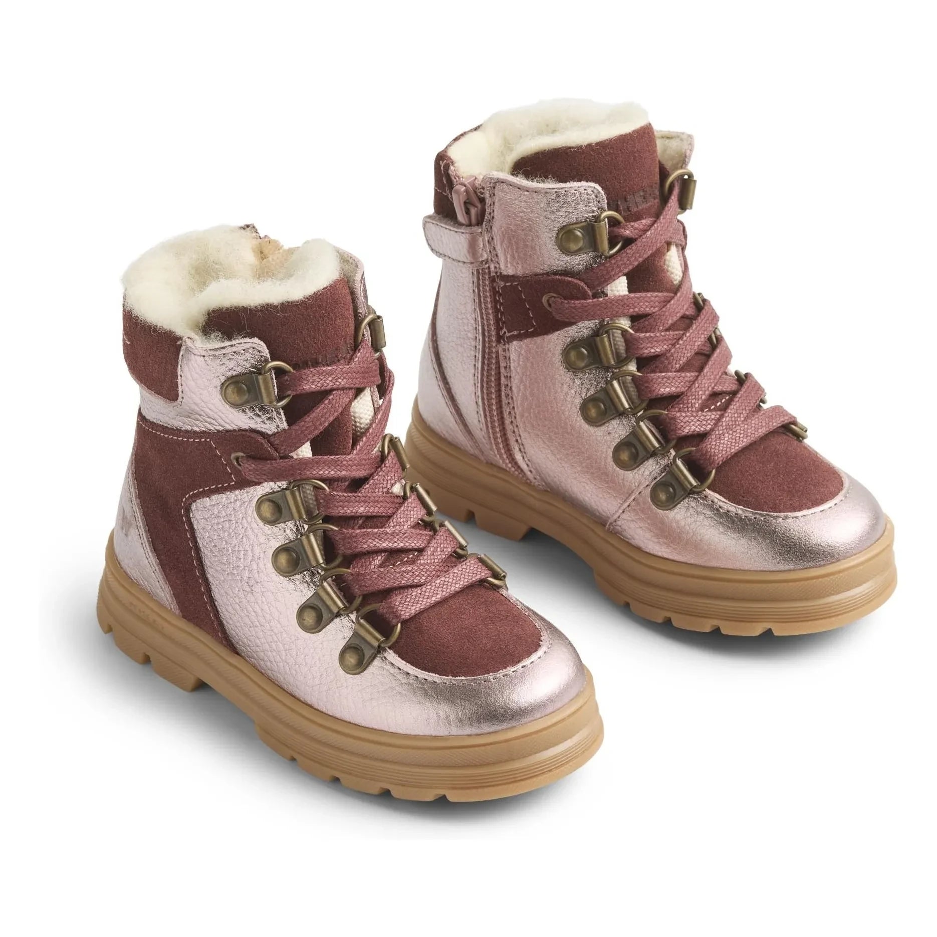 Wheat - Toni Hiker Tex Deri/Abiye Botlar | Pembe