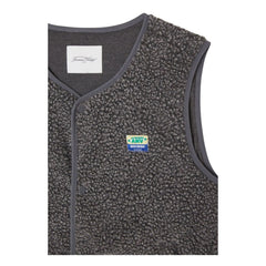 American Vintage - Hoktown Fleece Sleeveless Jacket | Dark Heather Gray