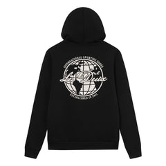 Les Deux - Ben Globe Pamuk Bio Hoodie | Koyu Siyah