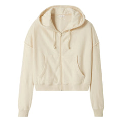 American Vintage - Bobypark Organic Cotton Zip-up Sweatshirt | Off-White