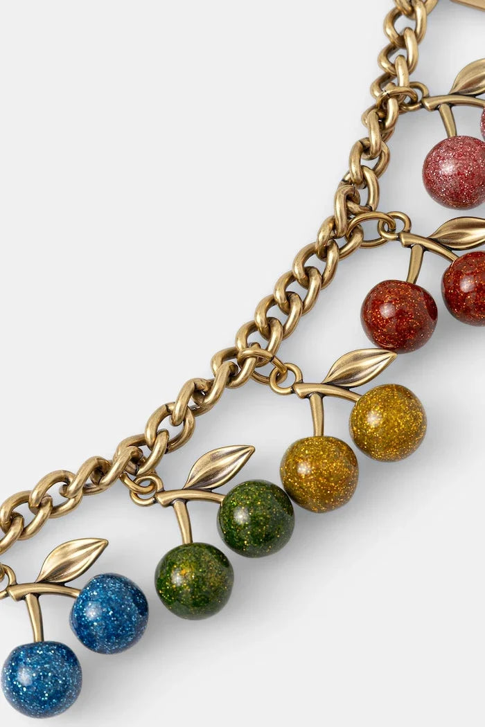 Coach Kadın Rainbow Cherries Bag Charm Anahtarlık