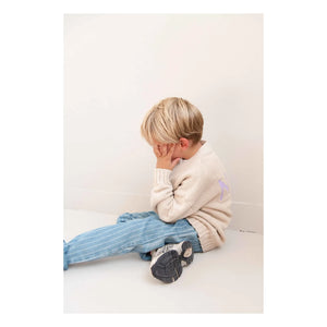 Jenest - Organic Cotton Striped Jeans | Blue