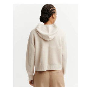 Bompard – Kaschmir- und Seidenhoodie | Creme